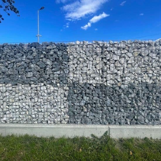 Piatra pentru gard albă