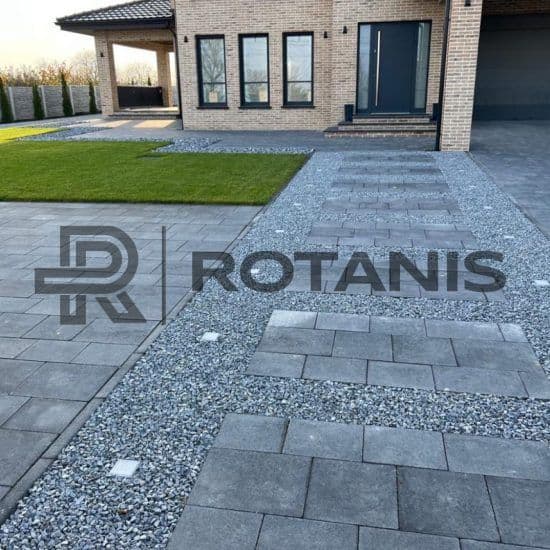 Piatră pentru amenajări albastru cenușiu 0.8 -1.6 cm