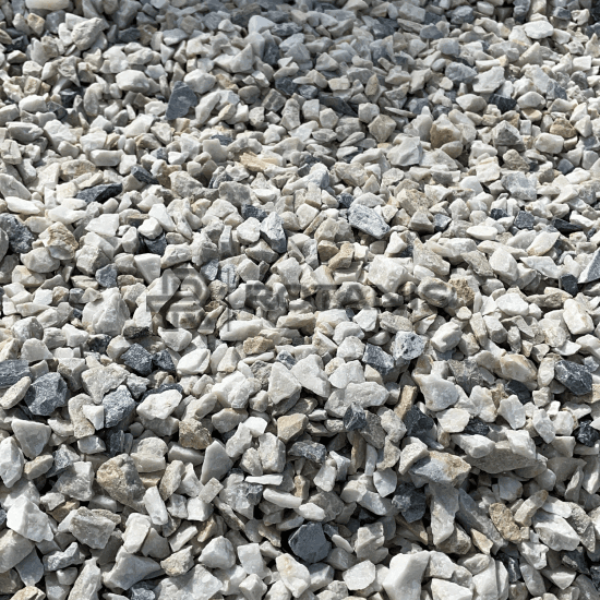 Piatra pentru amenajări predominant albă 1 - 2 cm