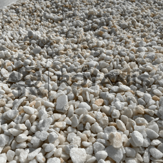 Piatra Mozaic Alb 1 - 2 cm