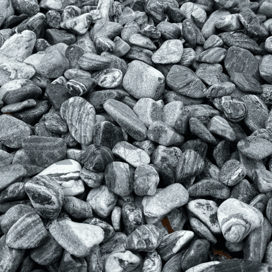 Piatra Rotunjita Gri Silver 3 - 6 cm